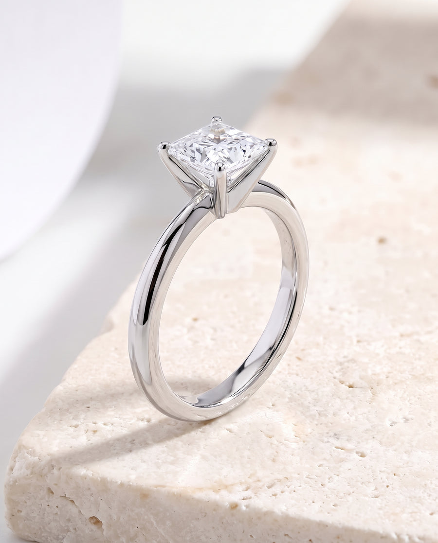 The Isolde Engagement Ring, made to order in our Los Angeles atelier