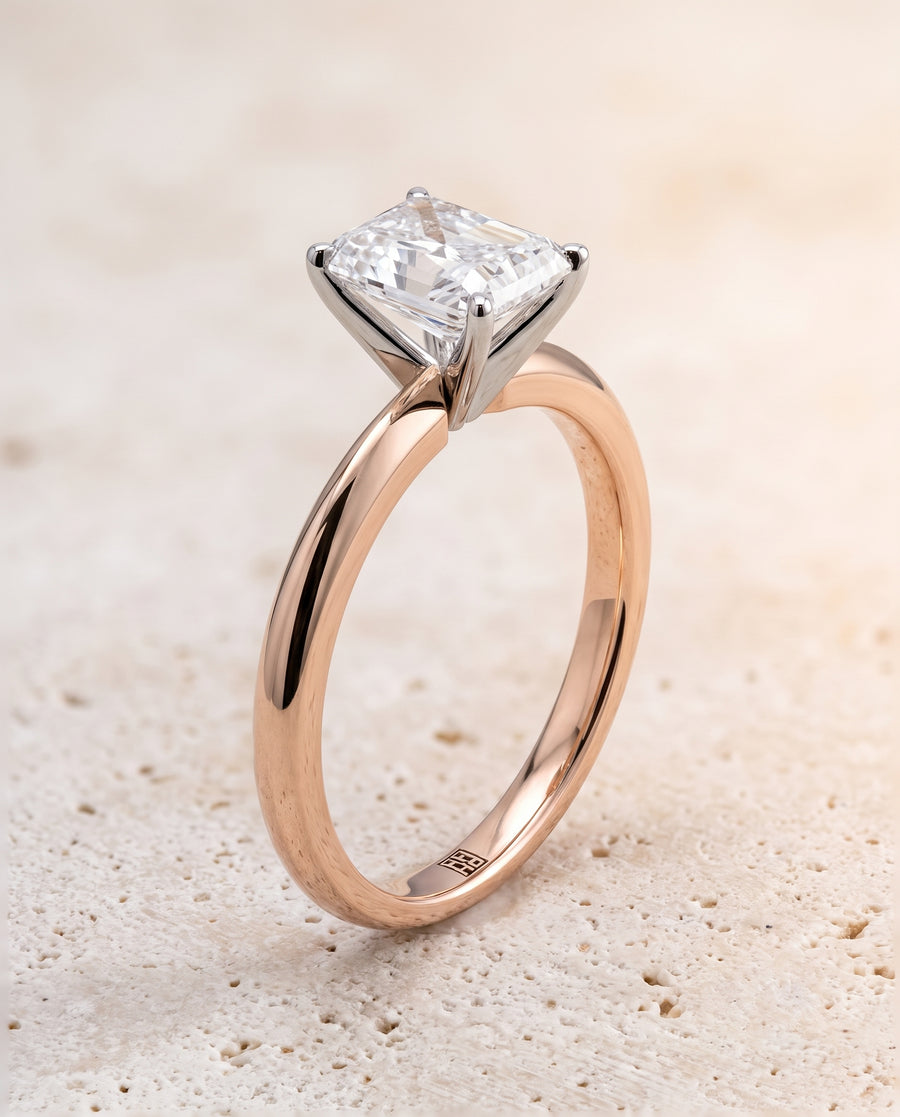 The Isolde Engagement Ring, made to order in our Los Angeles atelier