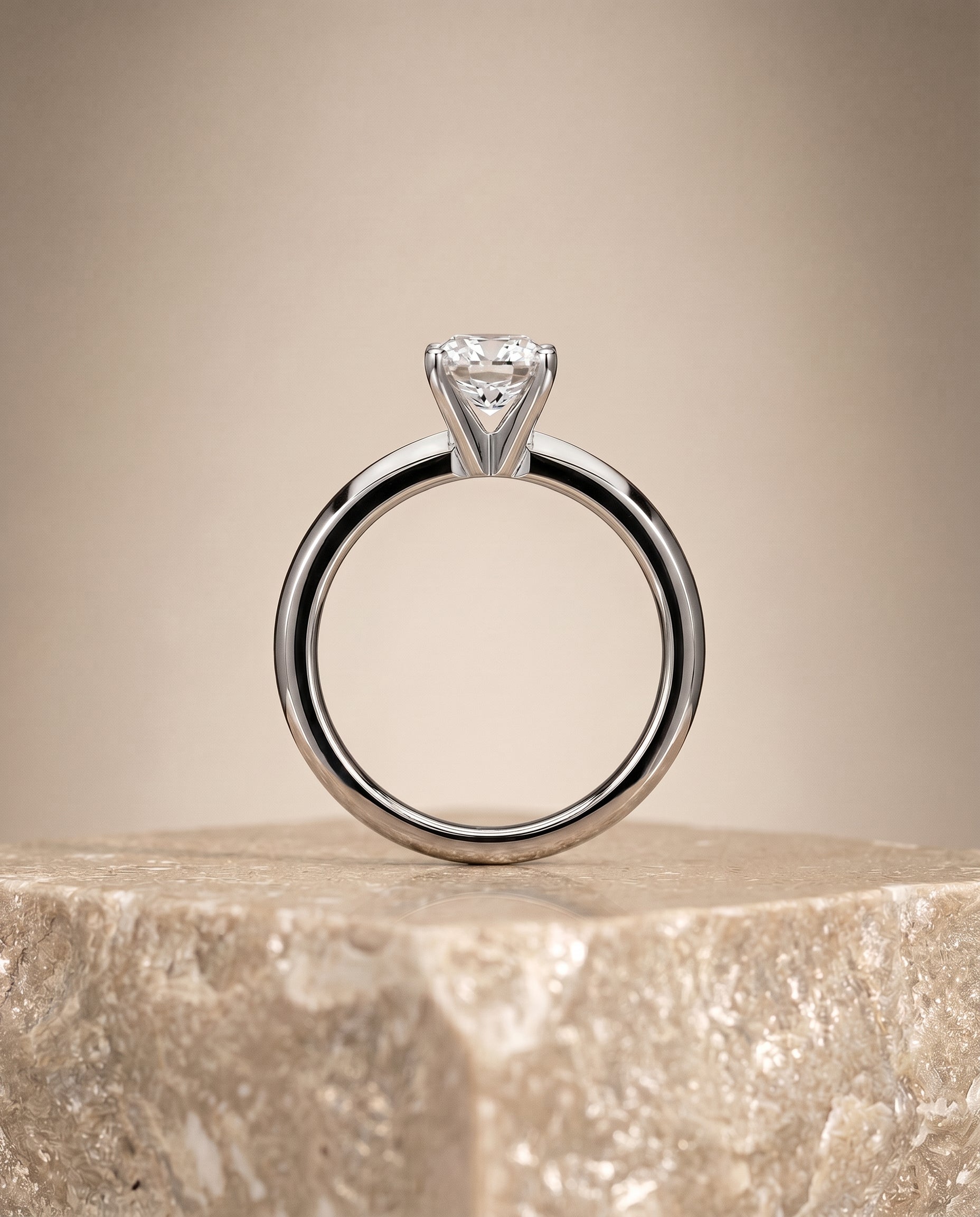 The Isolde setting for cushion diamonds, made to order in Platinum | RockHer
