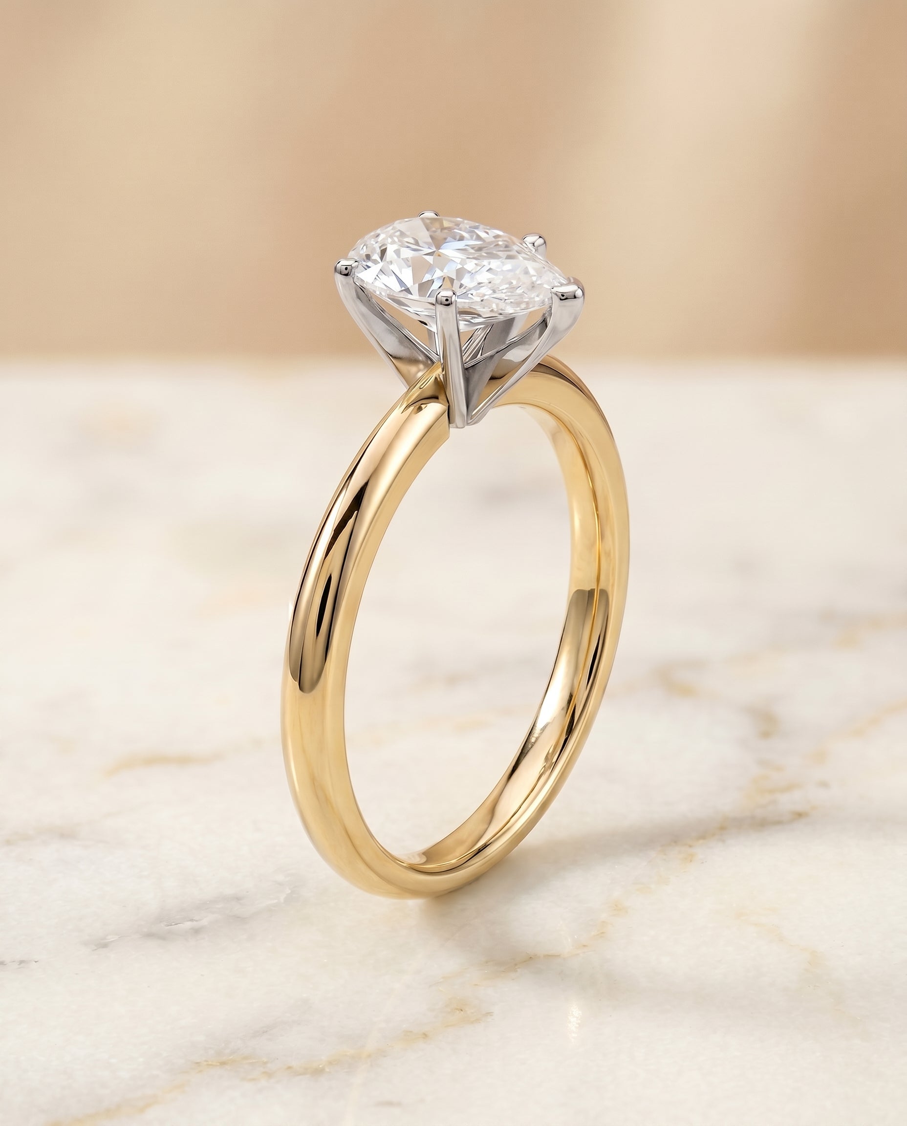Petite Knife Edge Solitaire styling on The Isolde pear engagement ring setting | RockHer