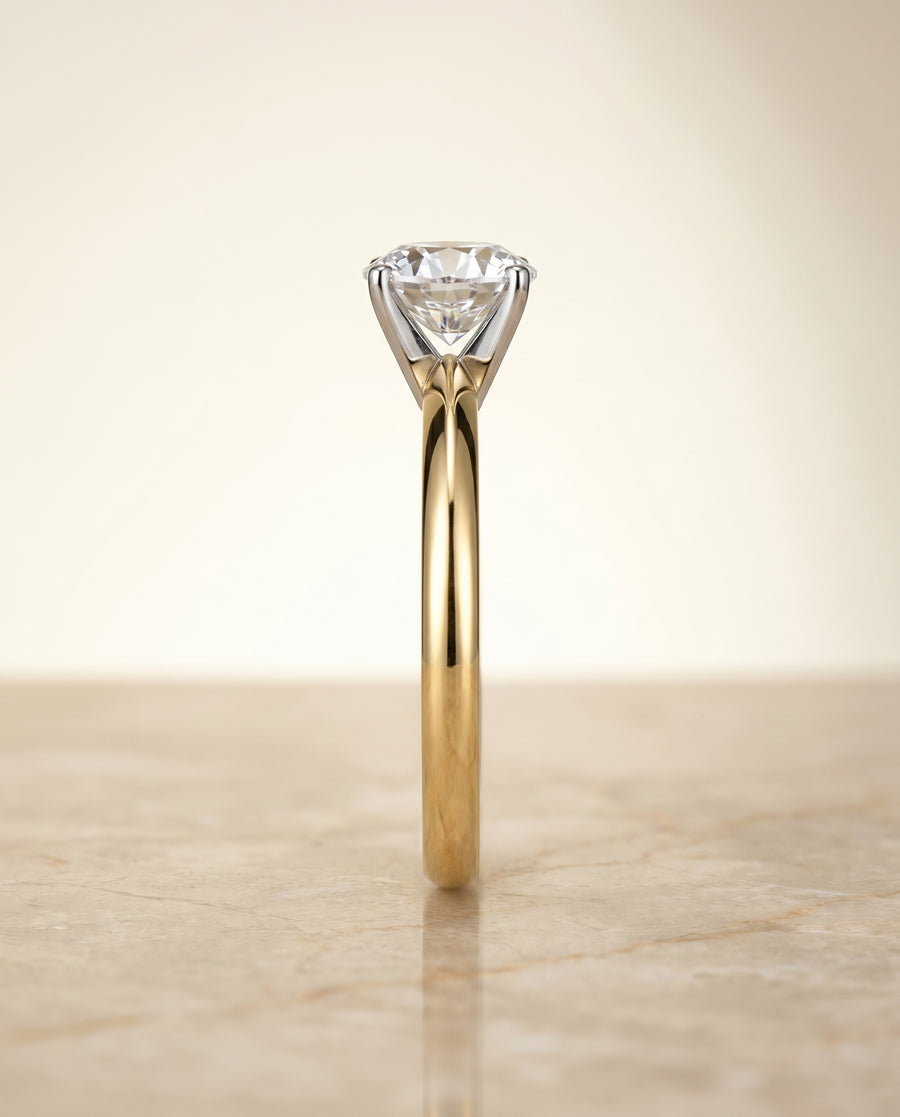 The Isolde Engagement Ring, made to order in our Los Angeles atelier