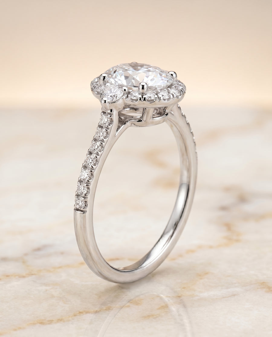 The Ivy Engagement Ring, made to order in our Los Angeles atelier