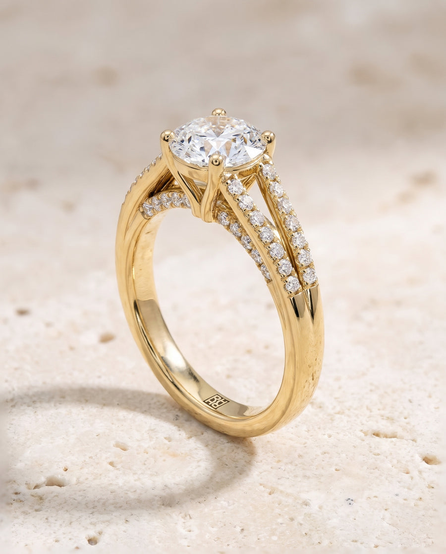The Jessie Engagement Ring, made to order in our Los Angeles atelier