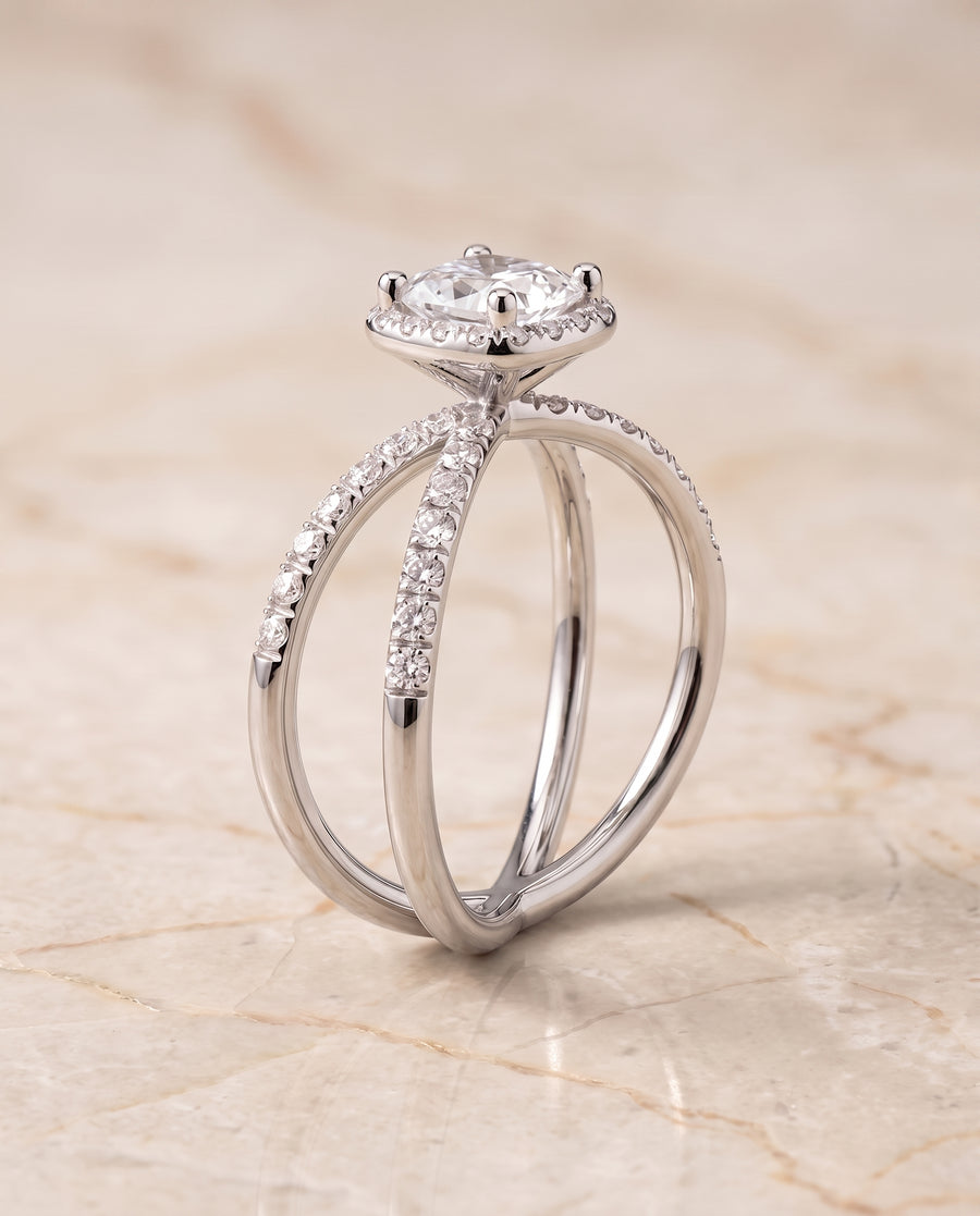The Joan Engagement Ring, made to order in our Los Angeles atelier