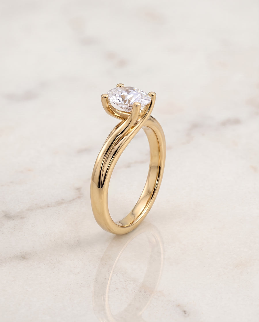 The Joplin Engagement Ring, made to order in our Los Angeles atelier