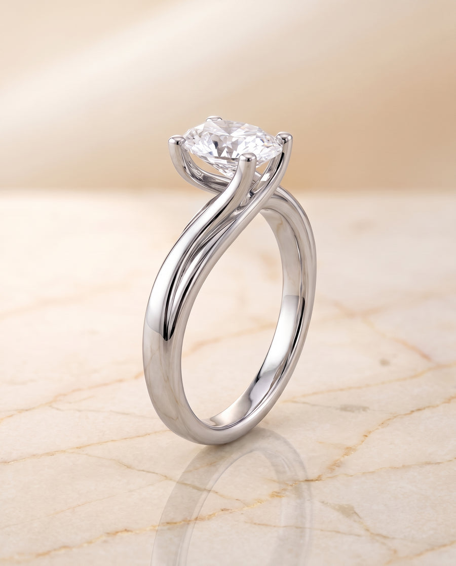 The Joplin Engagement Ring, made to order in our Los Angeles atelier