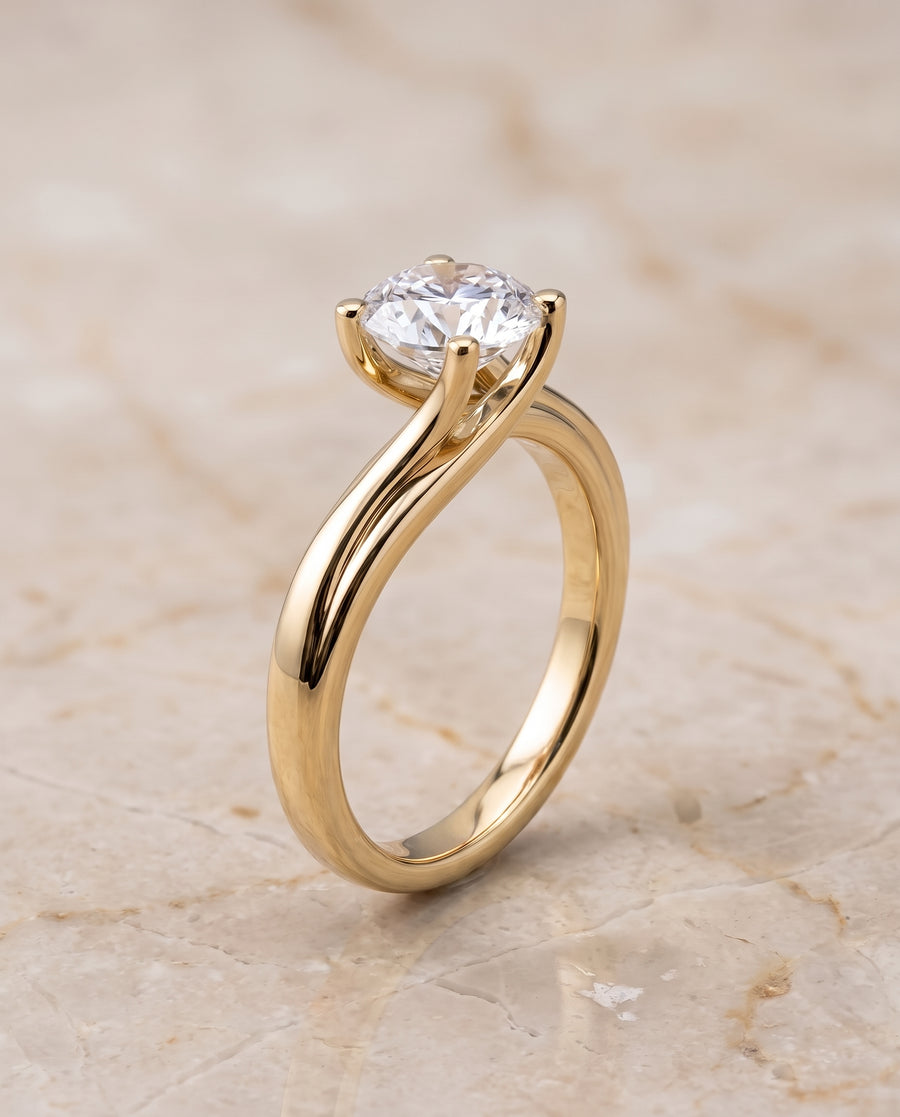 The Joplin Engagement Ring, made to order in our Los Angeles atelier