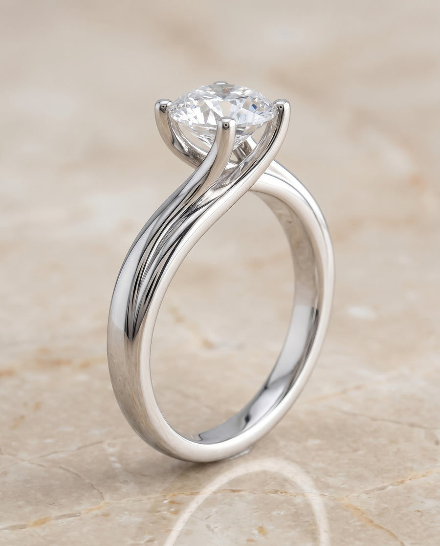 The Joplin Engagement Ring, made to order in our Los Angeles atelier