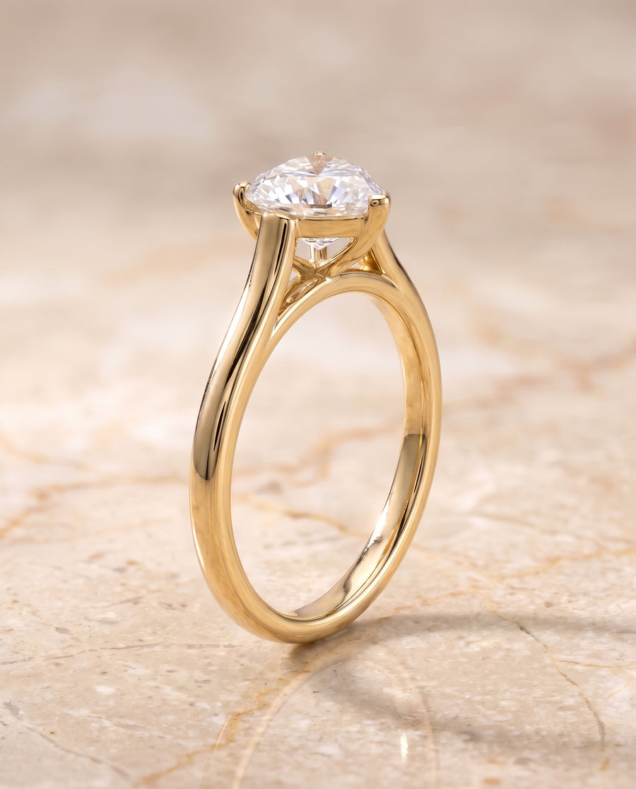The Juliette Engagement Ring, made to order in our Los Angeles atelier