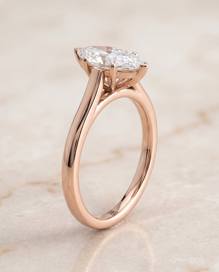 The Juliette Engagement Ring, made to order in our Los Angeles atelier