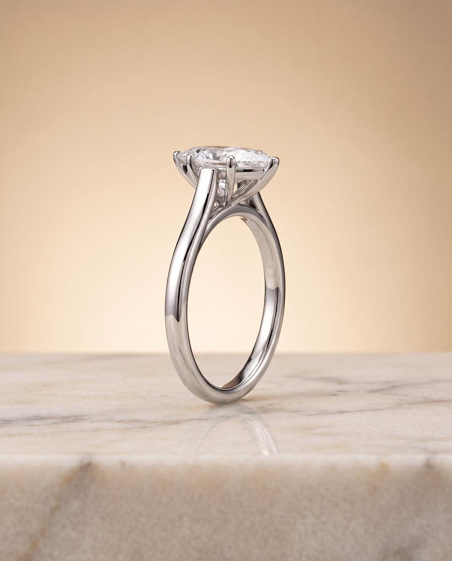The Juliette Engagement Ring, made to order in our Los Angeles atelier