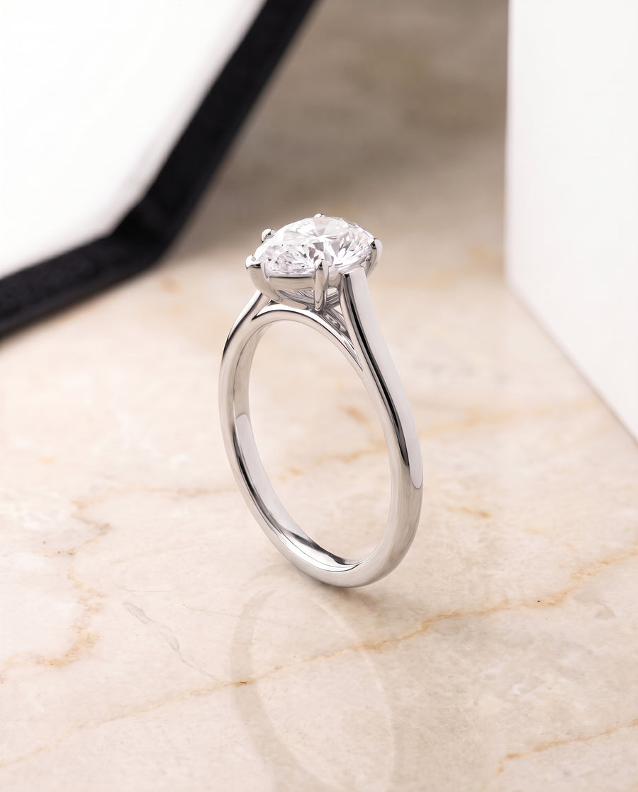 The Juliette Engagement Ring, made to order in our Los Angeles atelier