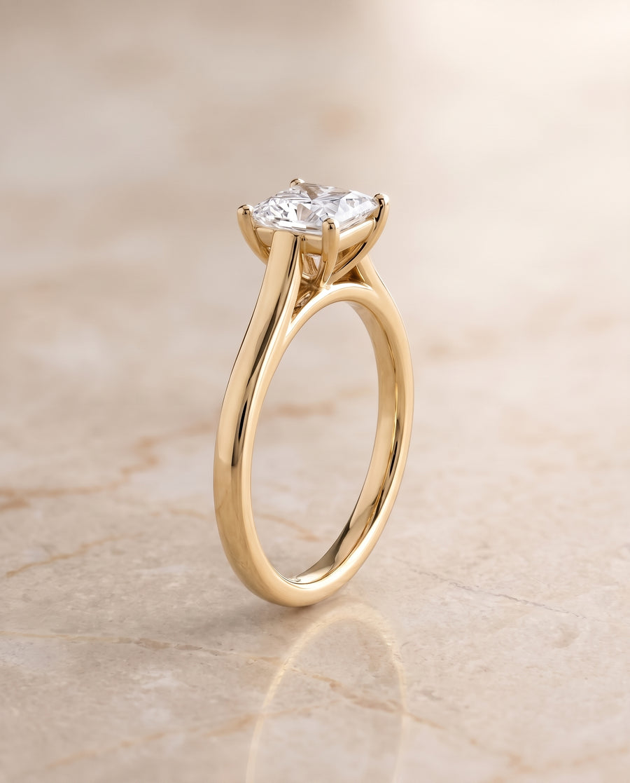 The Juliette Engagement Ring, made to order in our Los Angeles atelier