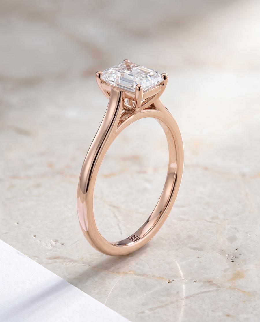 The Juliette Engagement Ring, made to order in our Los Angeles atelier