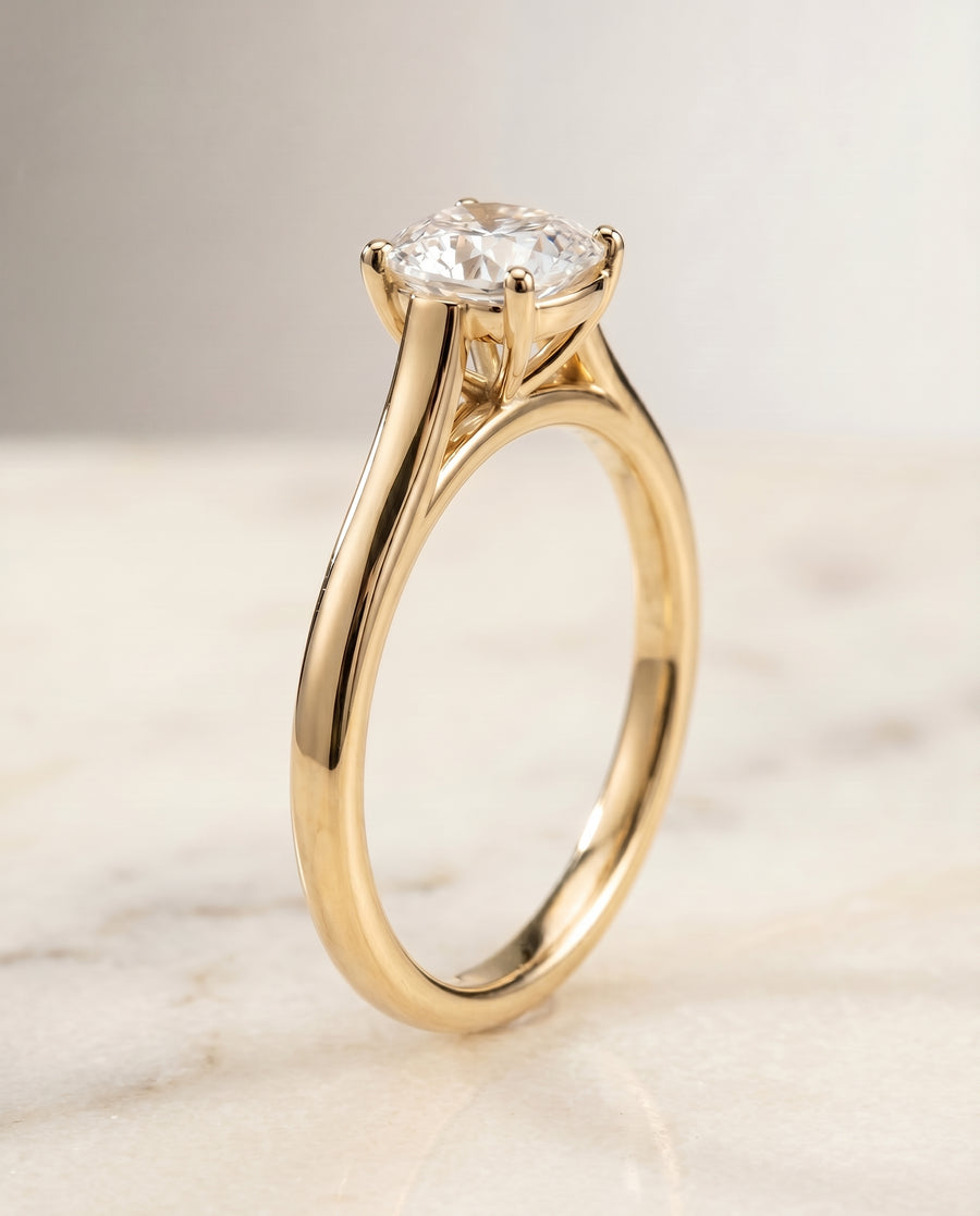 The Juliette Engagement Ring, made to order in our Los Angeles atelier