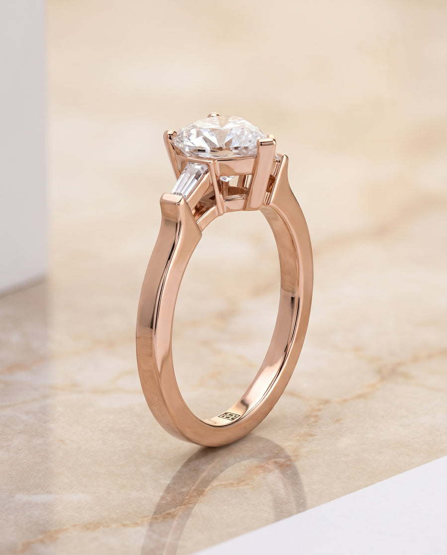 The June Engagement Ring, made to order in our Los Angeles atelier