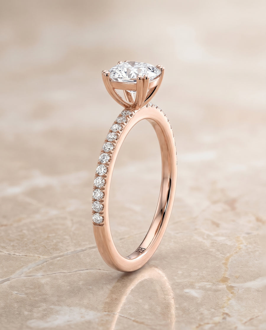 The Kelly Engagement Ring, made to order in our Los Angeles atelier