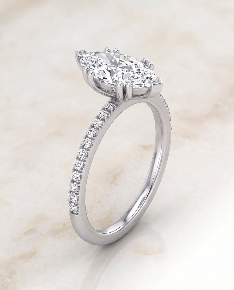 The Kelly Engagement Ring, made to order in our Los Angeles atelier