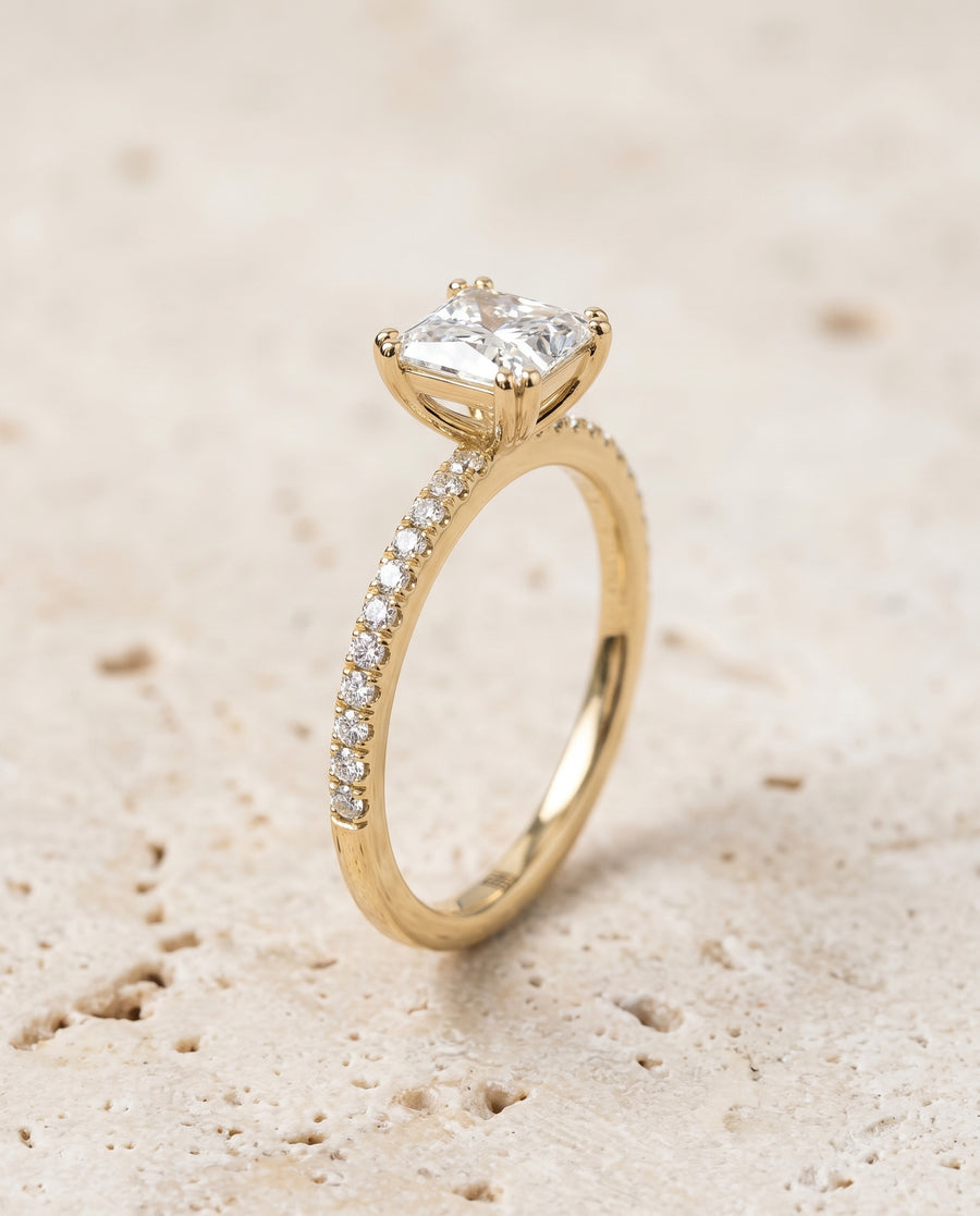 The Kelly Engagement Ring, made to order in our Los Angeles atelier