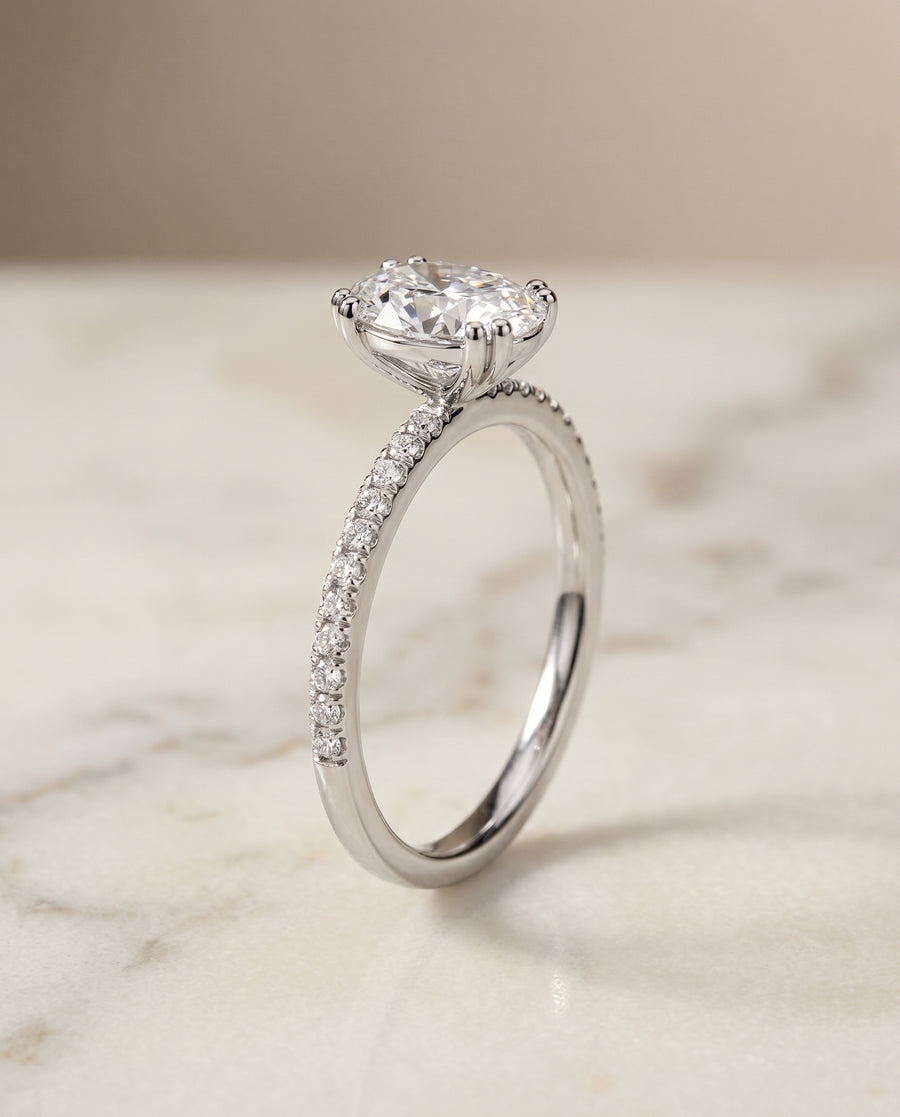 The Kelly Engagement Ring, made to order in our Los Angeles atelier