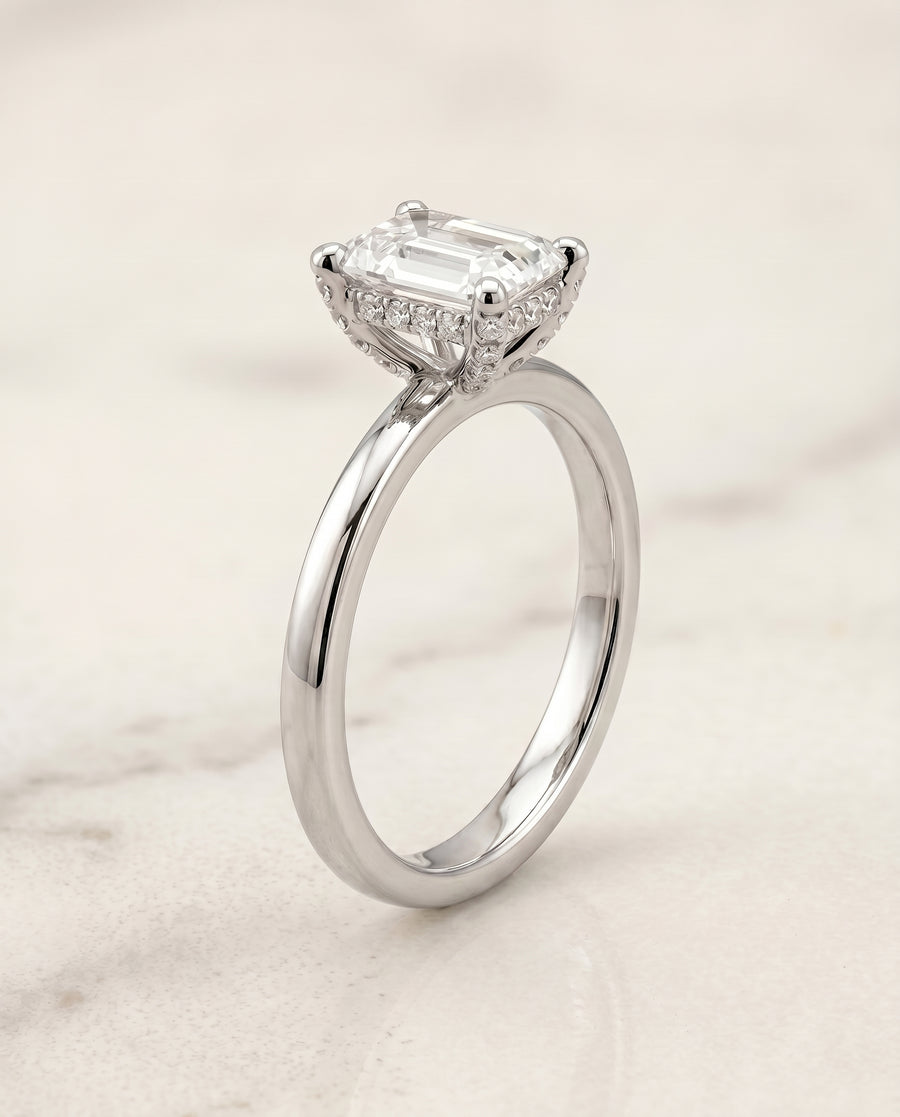 The Lana Engagement Ring, made to order in our Los Angeles atelier