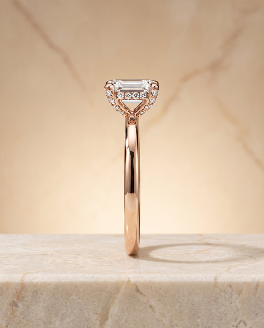 The Lana Engagement Ring, made to order in our Los Angeles atelier
