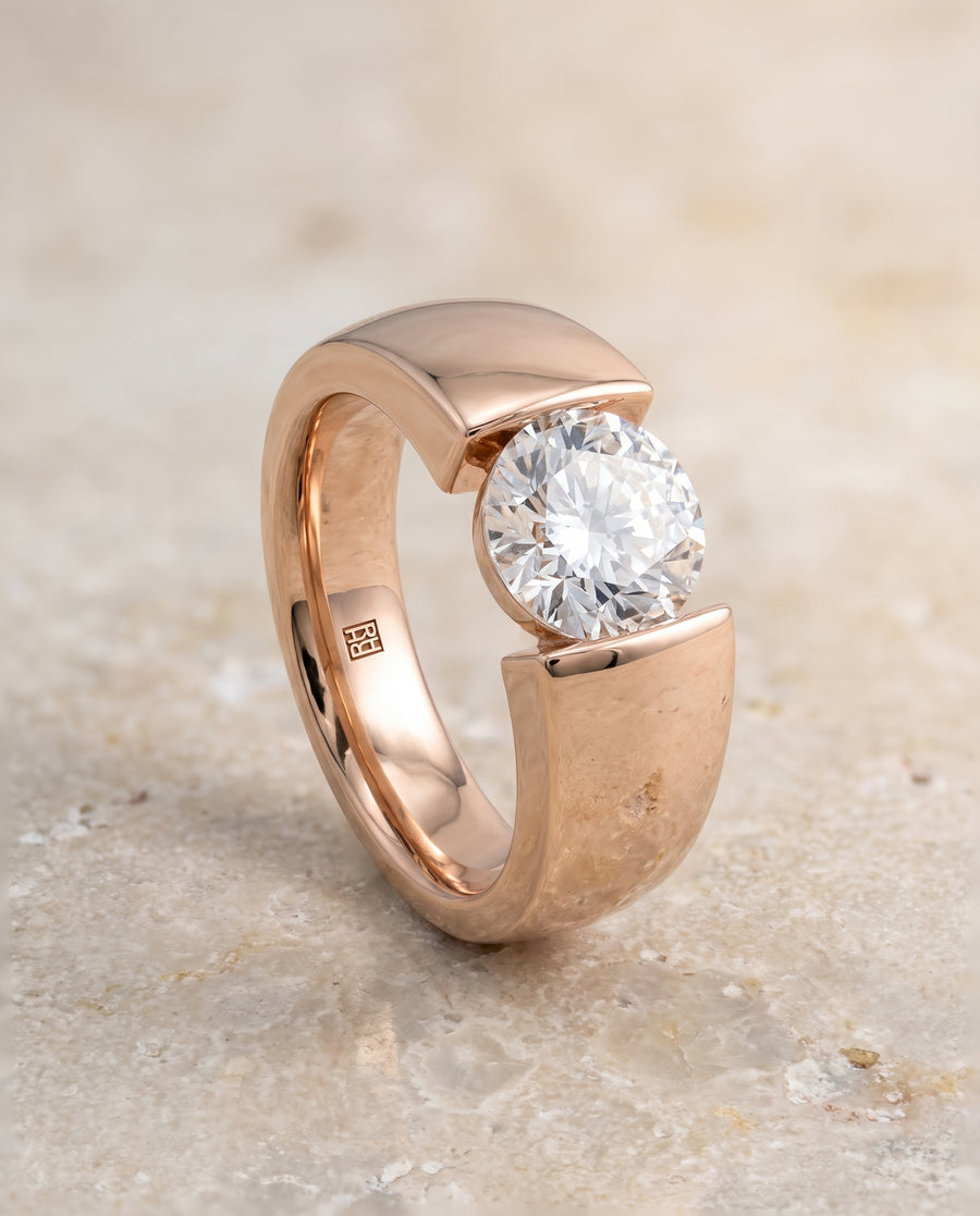 The Lola Engagement Ring, made to order in our Los Angeles atelier