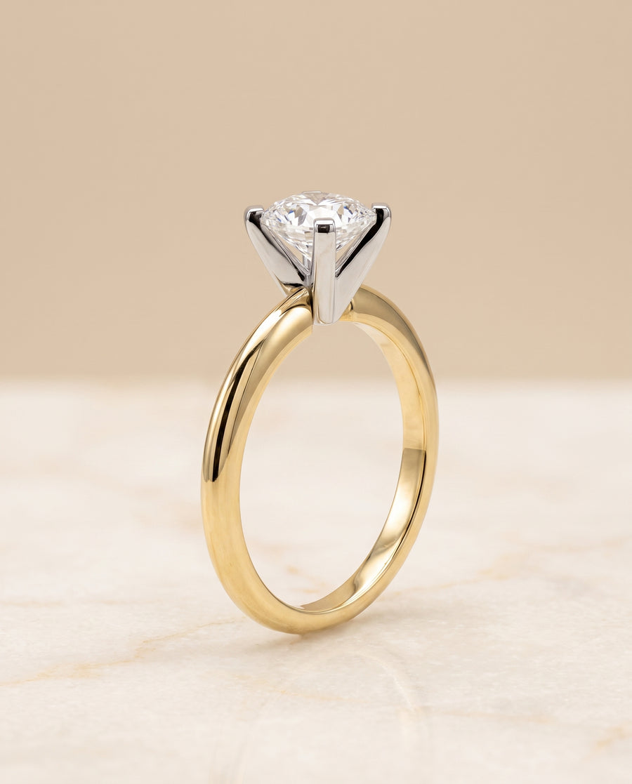 The Lolette Engagement Ring, made to order in our Los Angeles atelier
