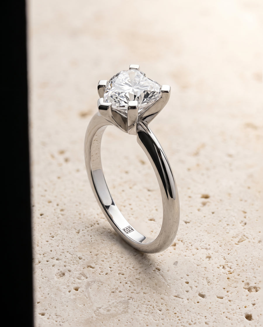 The Lolette Engagement Ring, made to order in our Los Angeles atelier