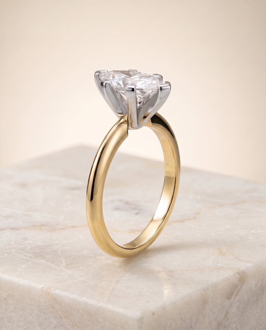 The Lolette Engagement Ring, made to order in our Los Angeles atelier