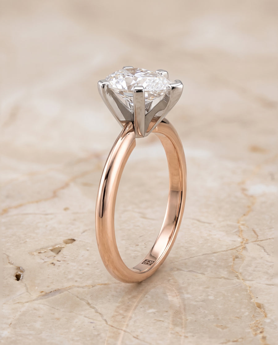 The Lolette Engagement Ring, made to order in our Los Angeles atelier