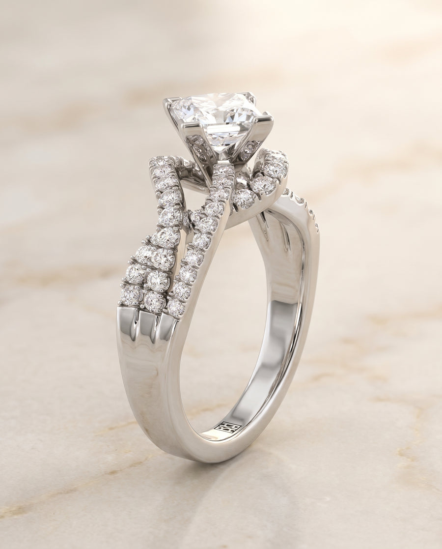 The Marguerite Engagement Ring, made to order in our Los Angeles atelier
