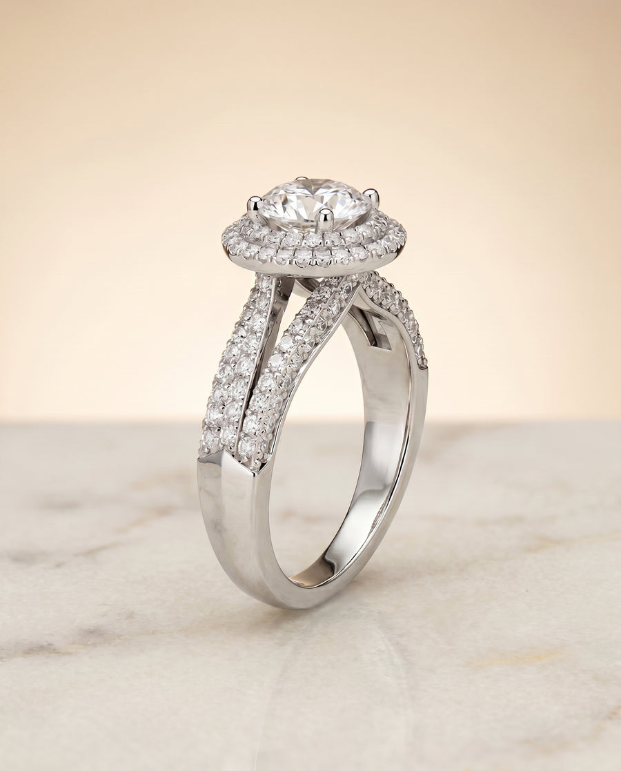 The Mariah Engagement Ring, made to order in our Los Angeles atelier