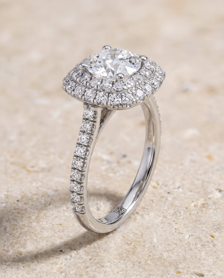 The Medley Engagement Ring, made to order in our Los Angeles atelier