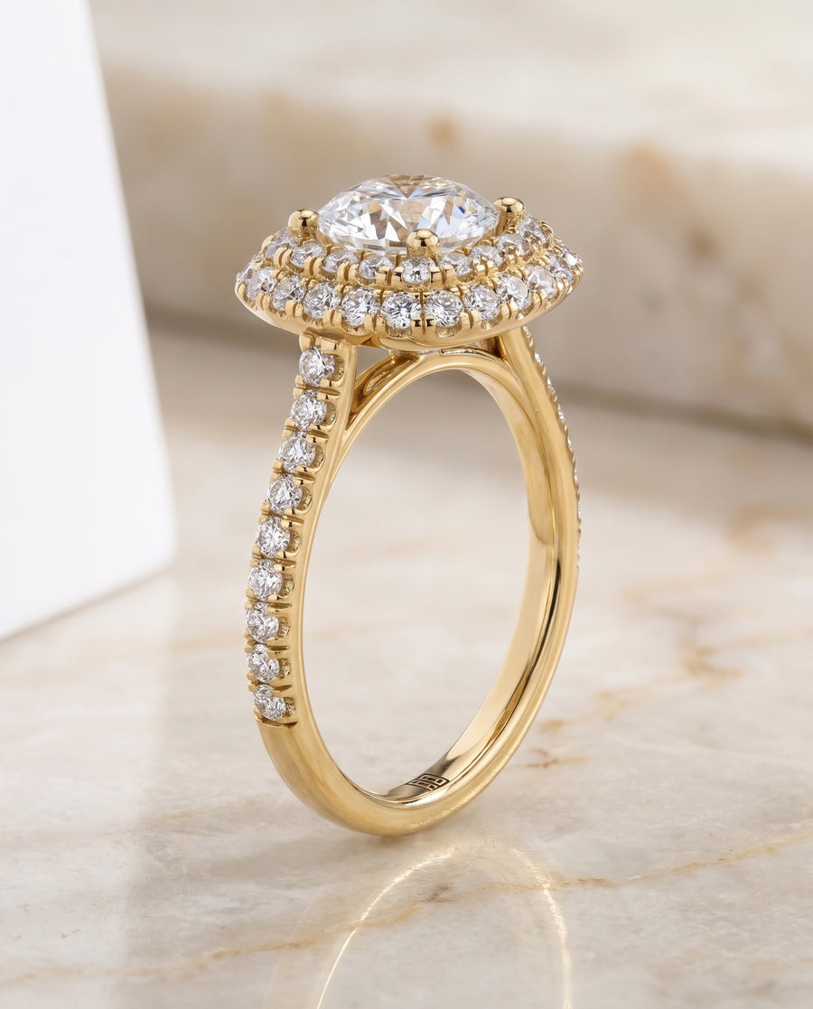 The Medley Engagement Ring, made to order in our Los Angeles atelier