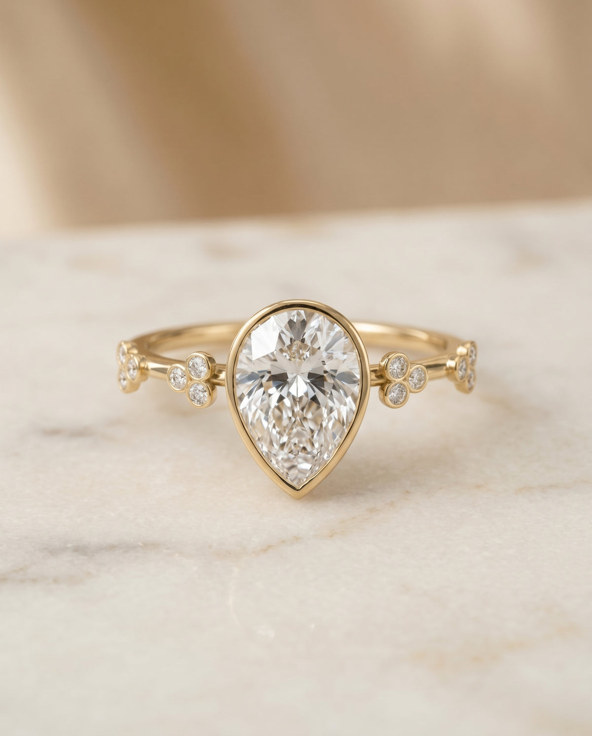 The Miley princess engagement ring setting in 18K Yellow Gold | RockHer