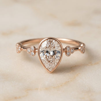 The Miley Hidden Halo For Diamonds In Fr80315hivs Pr100 Princess Cut Engagement Ring Setting in 14K Rose Gold