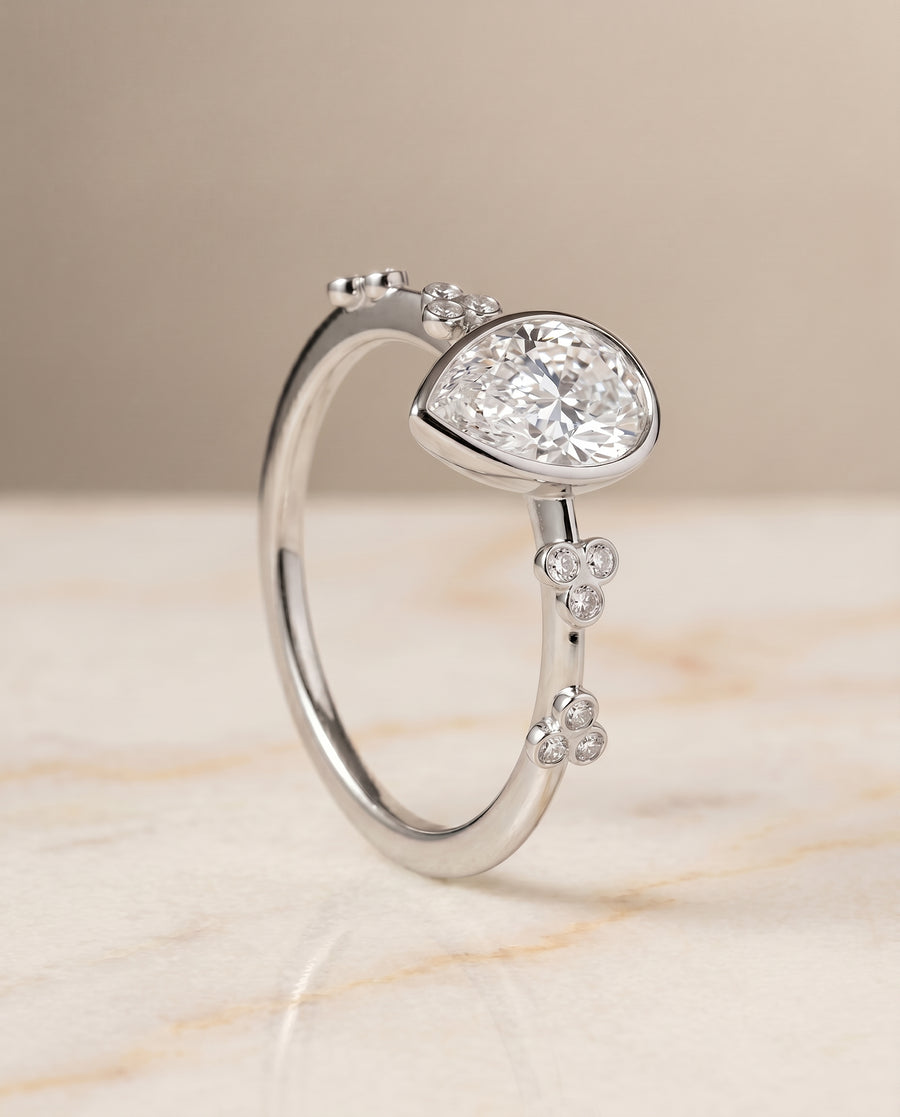 The Miley Engagement Ring, made to order in our Los Angeles atelier