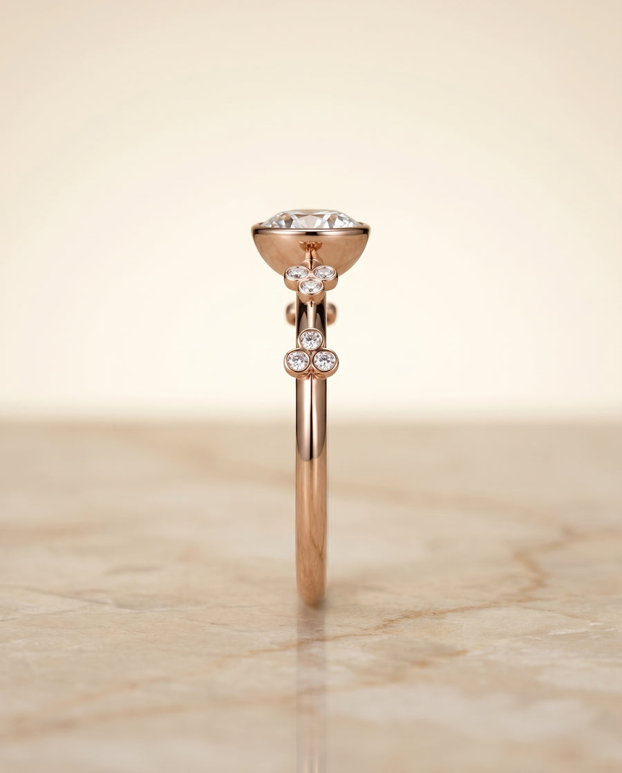 The Miley Engagement Ring, made to order in our Los Angeles atelier