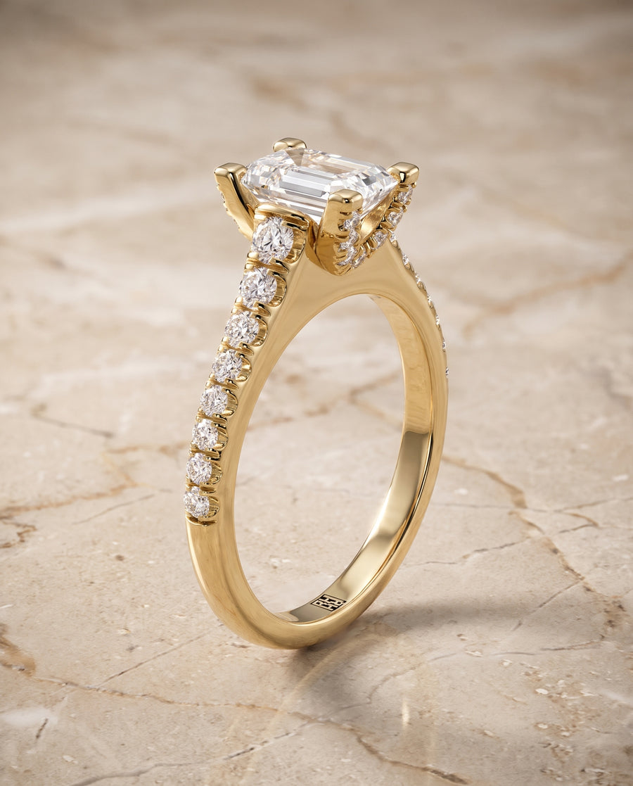 The Mimi Engagement Ring, made to order in our Los Angeles atelier