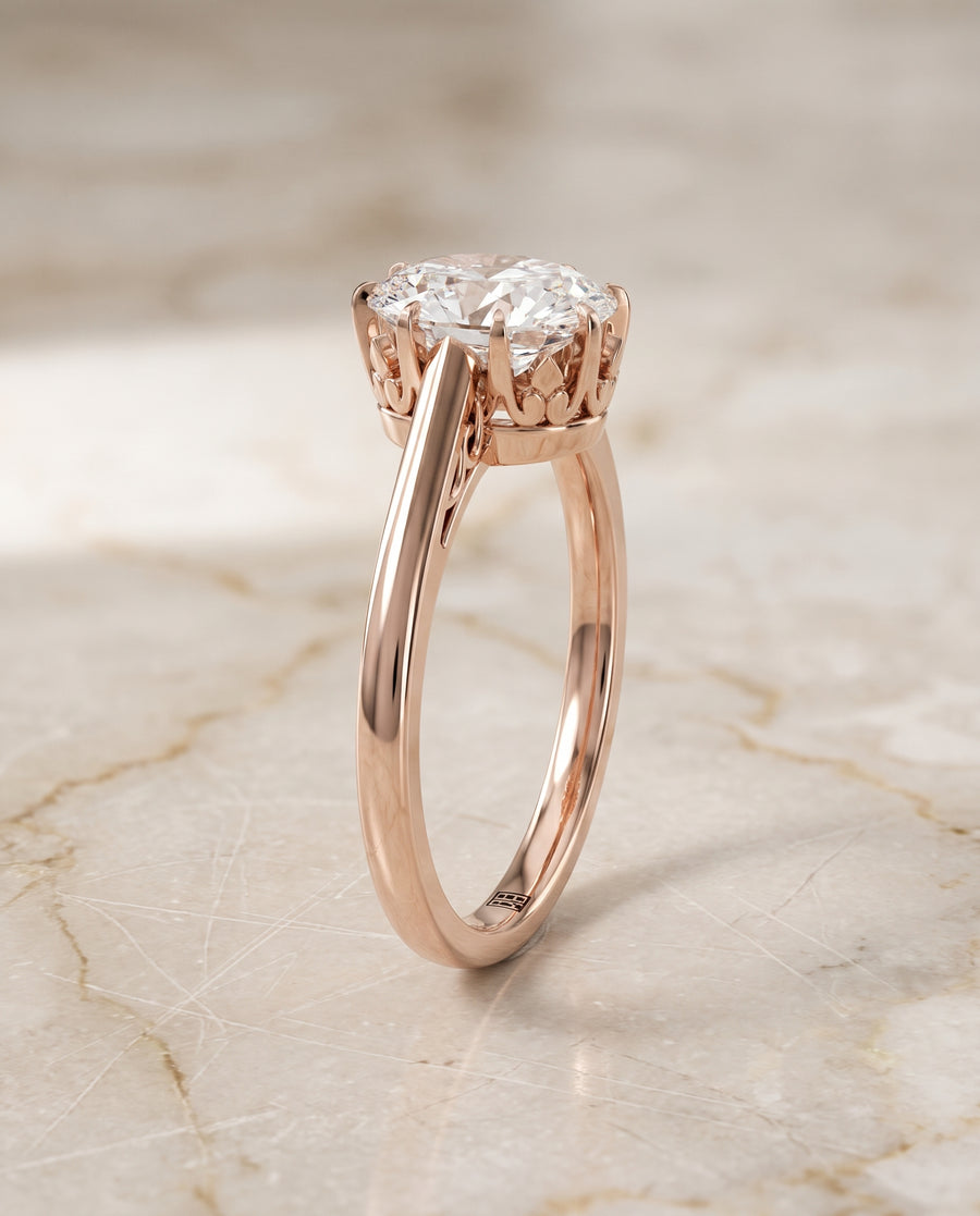 The Natalia Engagement Ring, made to order in our Los Angeles atelier
