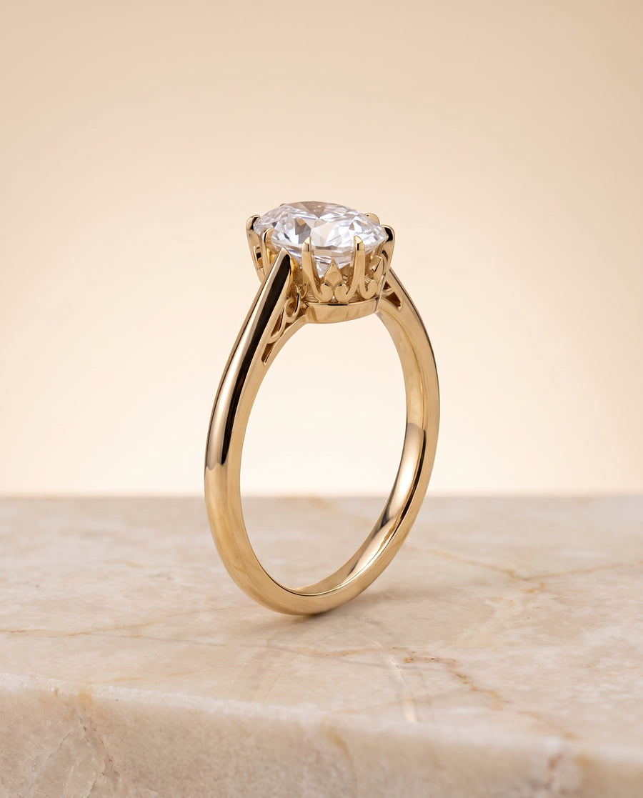The Natalia Engagement Ring, made to order in our Los Angeles atelier