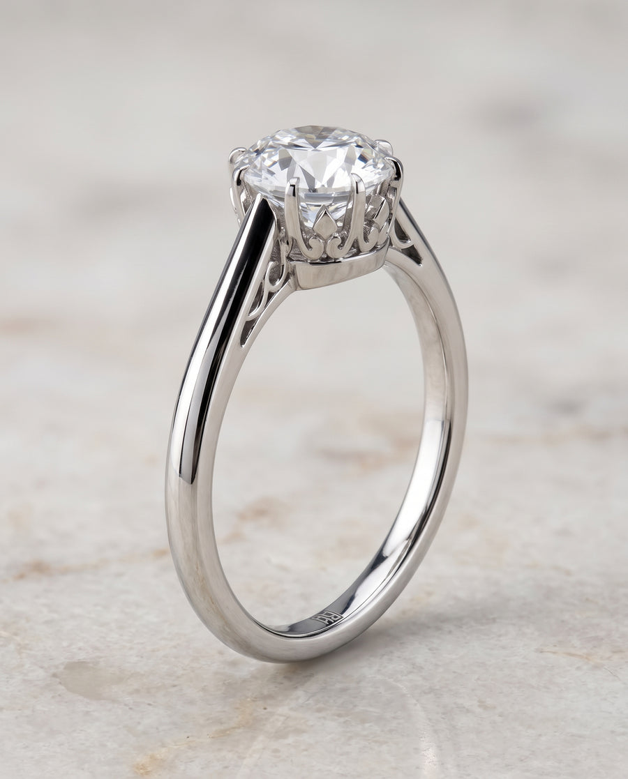 The Natalia Engagement Ring, made to order in our Los Angeles atelier