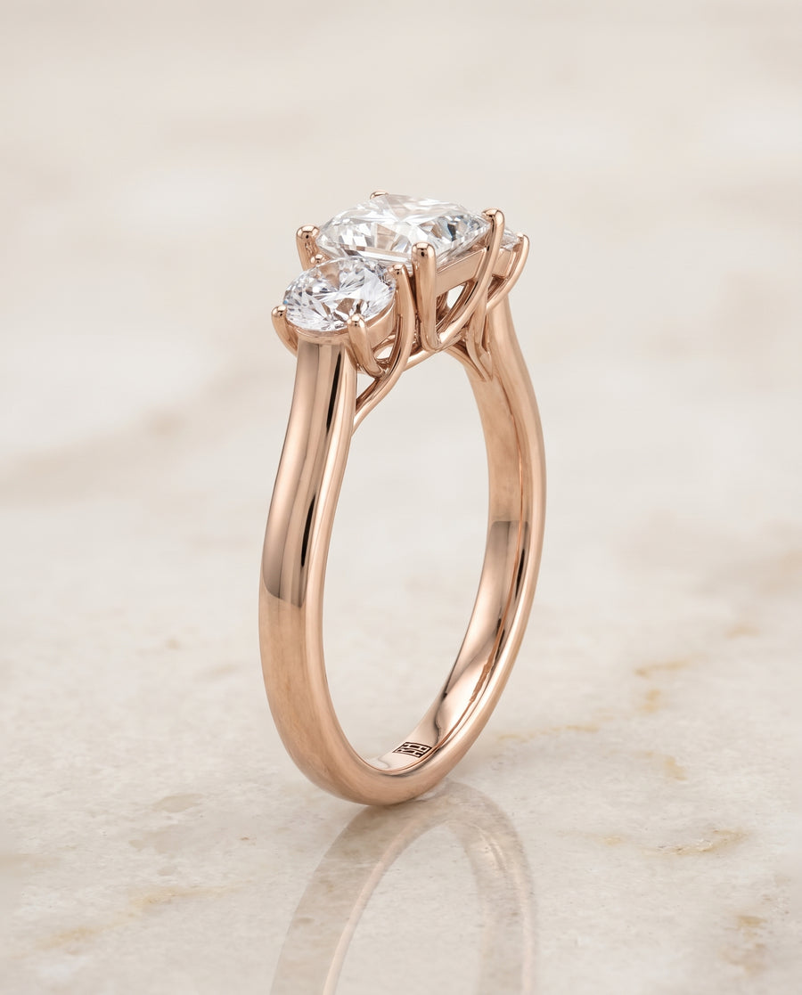 The Natalie Engagement Ring, made to order in our Los Angeles atelier