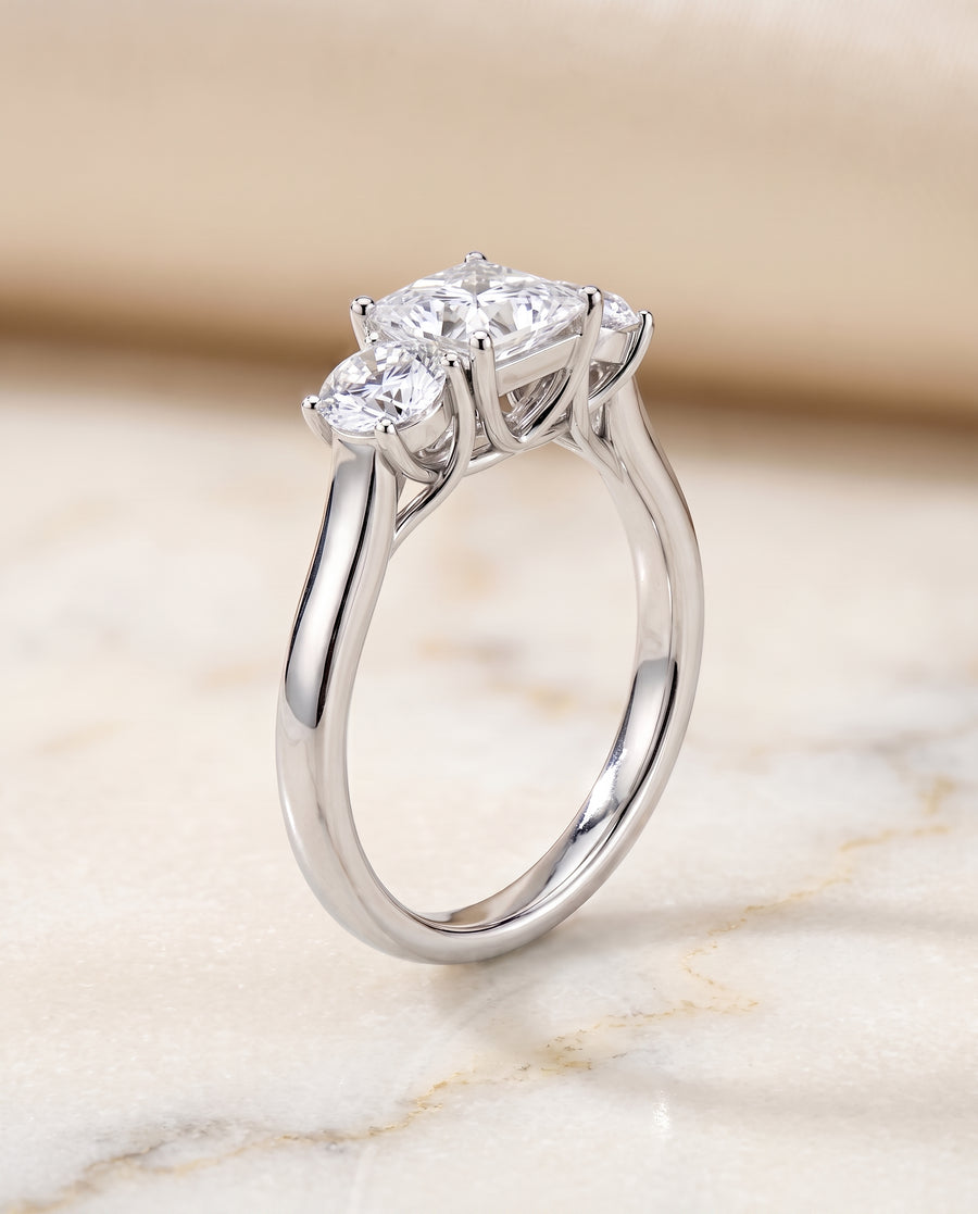 The Natalie Engagement Ring, made to order in our Los Angeles atelier