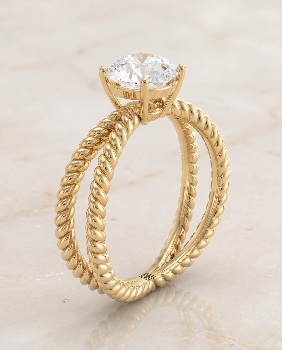 The Nona Engagement Ring, made to order in our Los Angeles atelier
