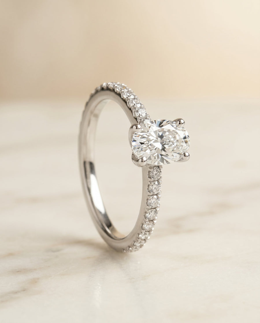 The Norah Select Engagement Ring, made to order in our Los Angeles atelier