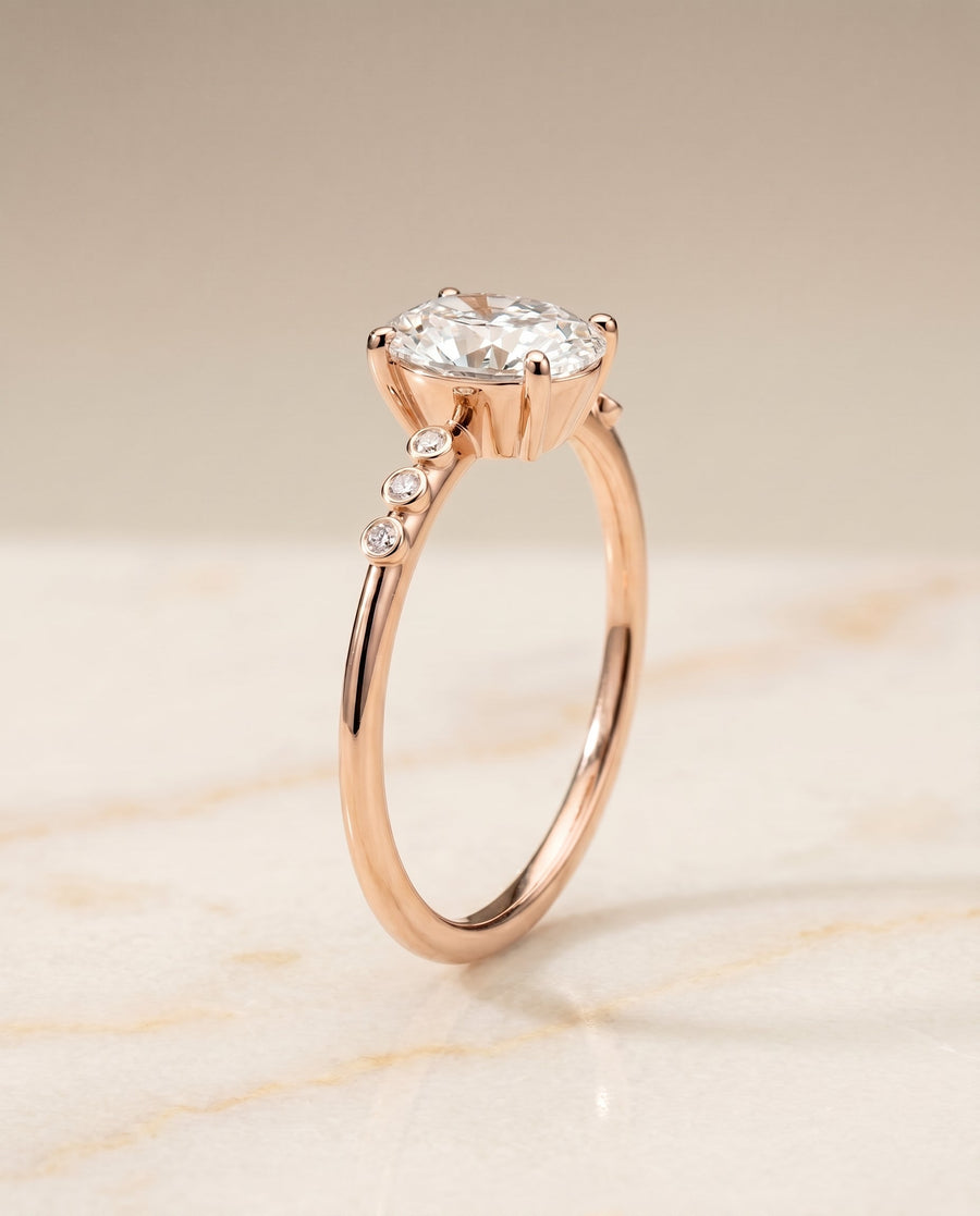The Peggy Select Engagement Ring, made to order in our Los Angeles atelier