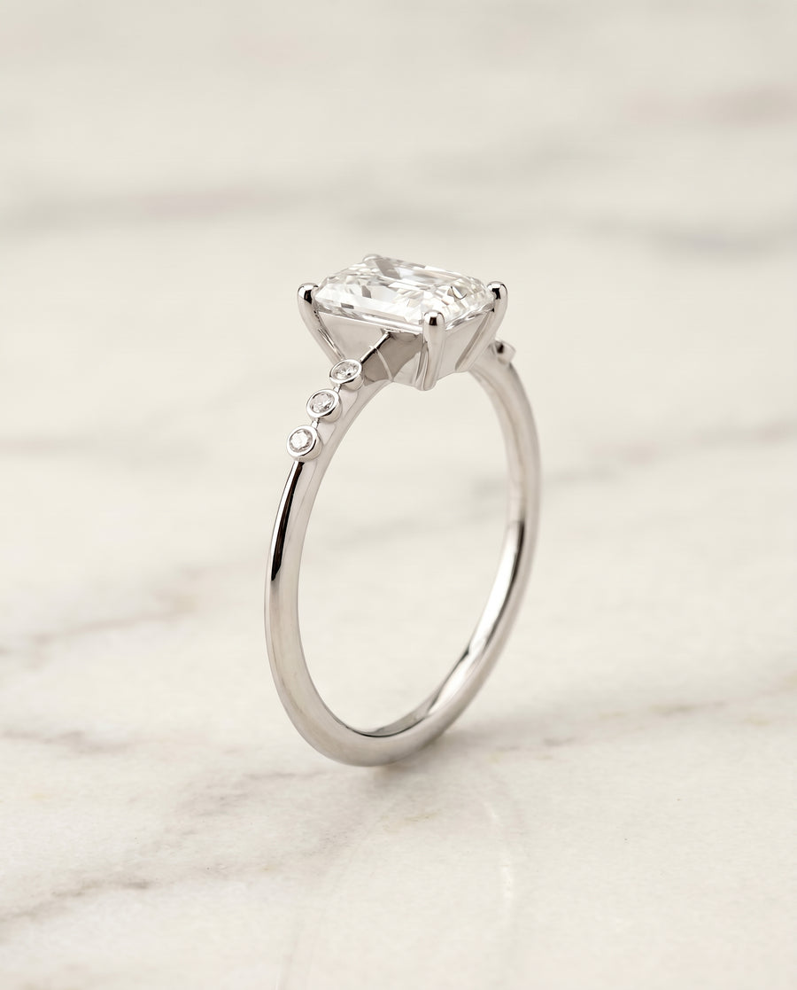 The Peggy Engagement Ring, made to order in our Los Angeles atelier