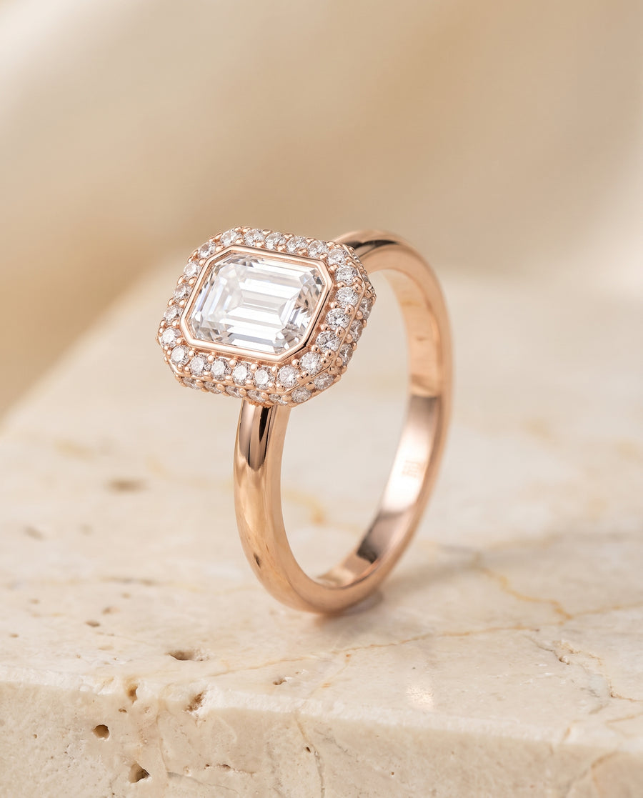The Piper Engagement Ring, made to order in our Los Angeles atelier